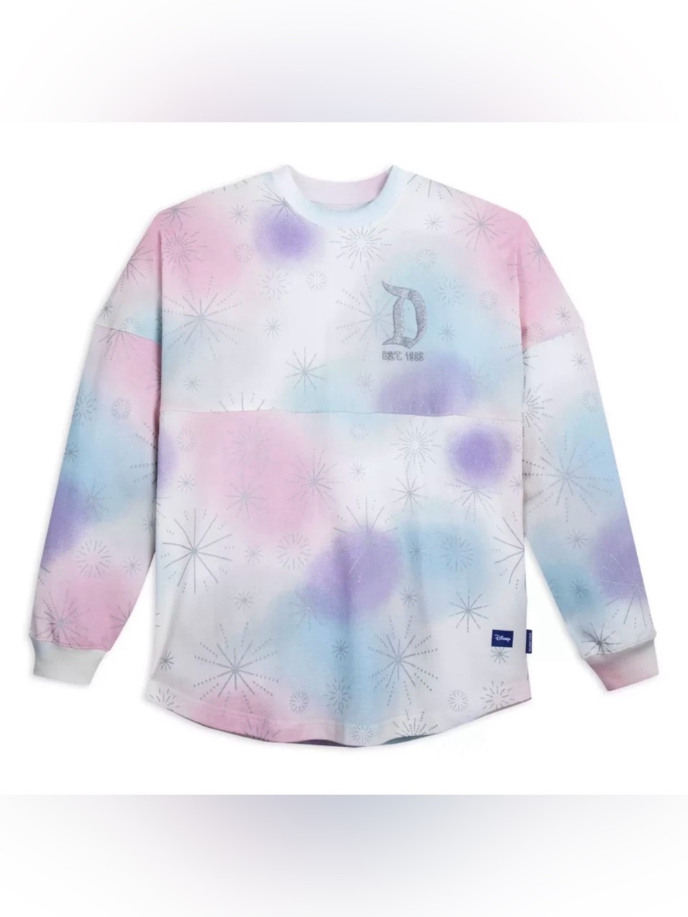Disney Disneyland Kids Pastel Tie-Dye Crewneck Long Sleeve Shirt